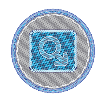 man symbol basket iconのイラスト素材