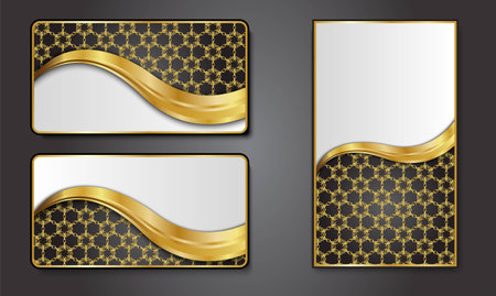 Premium Luxury cards,Retro Backgrounds.blank for message or text.のイラスト素材