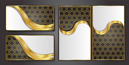 Premium Luxury cards,Retro Backgrounds.blank for message or text.のイラスト素材