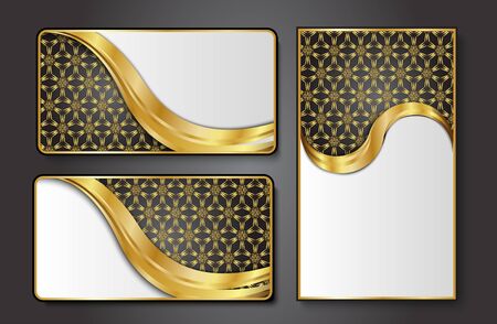 Premium Luxury cards,Retro Backgrounds.blank for message or text.のイラスト素材