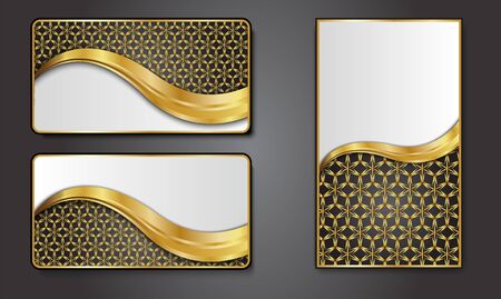 Premium Luxury cards,Retro Backgrounds.blank for message or text.のイラスト素材