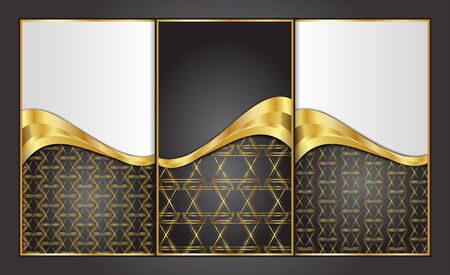 Premium Luxury cards,Retro Backgrounds.blank for message or text.のイラスト素材