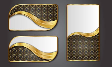 Premium Luxury cards,Retro Backgrounds.blank for message or text.のイラスト素材