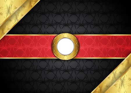 Golden vintage background.blank for message or text.Certificate.のイラスト素材