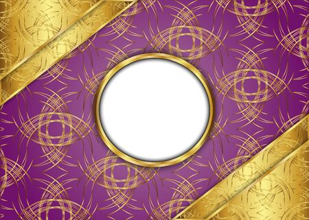 Golden vintage background.blank for message or text.Certificate.のイラスト素材