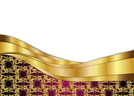 Golden and dark vintage layout for cards.のイラスト素材