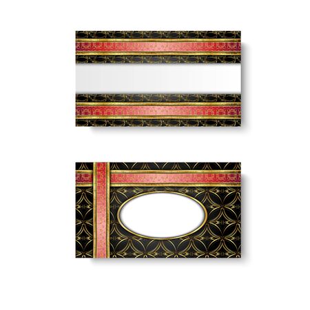 Premium Luxury cards,Retro Backgrounds.blank for message or text.のイラスト素材