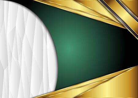 Golden and dark vintage background with polygon. Blank for message or text.Certificate.のイラスト素材
