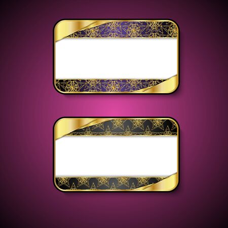 Premium Luxury cards,Retro Backgrounds.blank for message or text.のイラスト素材