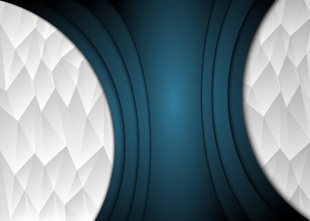 Blue and polygon vintage background. Blank for message or text.Certificate.のイラスト素材