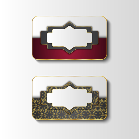 Premium Luxury cards,Retro Backgrounds.blank for message or text.のイラスト素材