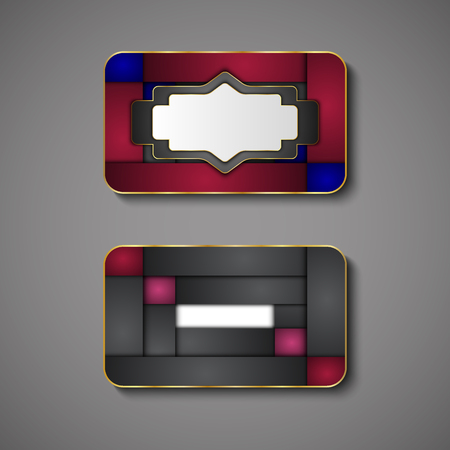 Premium Luxury cards,Retro Backgrounds.blank for message or text.のイラスト素材