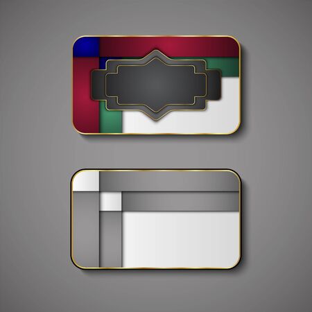 Premium Luxury cards,Retro Backgrounds.blank for message or text.のイラスト素材