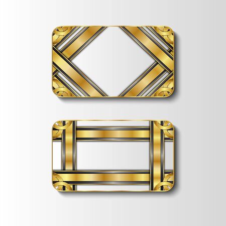 Premium Luxury cards,Retro Backgrounds.blank for message or text.のイラスト素材
