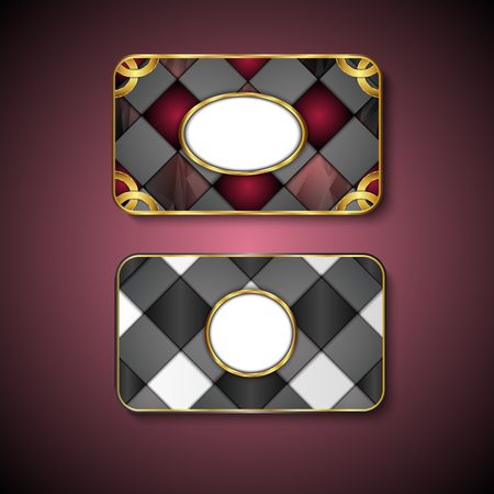 Premium Luxury cards,Retro Backgrounds.blank for message or text.のイラスト素材
