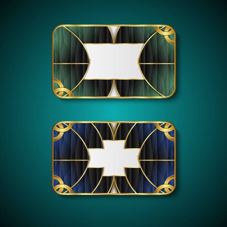 Premium Luxury cards,Retro Backgrounds.blank for message or text.のイラスト素材