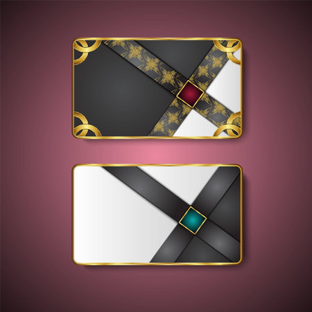 Premium Luxury cards,Retro Backgrounds.blank for message or text.のイラスト素材