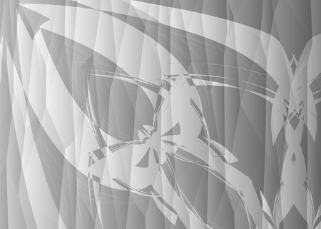 Grey monster backgrounds and polygon.のイラスト素材