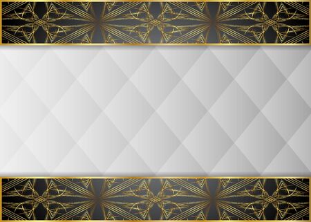 Golden and Dark pattern vintage backgrounds for design.のイラスト素材