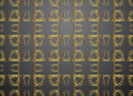 Golden and Dark pattern vintage backgrounds for design.のイラスト素材