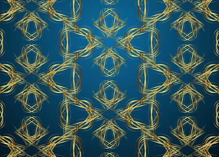 Golden and Dark pattern vintage backgrounds for design.のイラスト素材