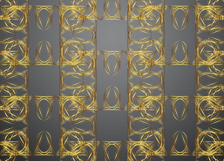 Golden and Dark pattern vintage backgrounds for design.のイラスト素材