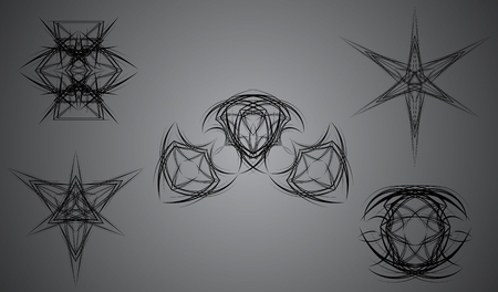 5 logo,signs,symbol,tattoo for design brand or logo company.のイラスト素材