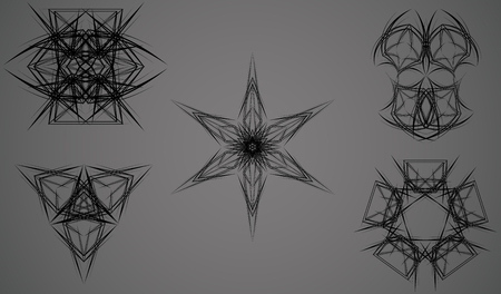 5 logo,signs,symbol,tattoo for design brand or logo company.のイラスト素材