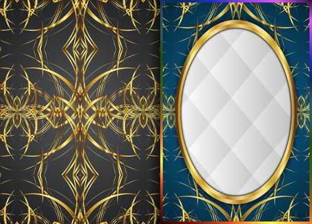 Vintage pattern backgrounds for design.のイラスト素材