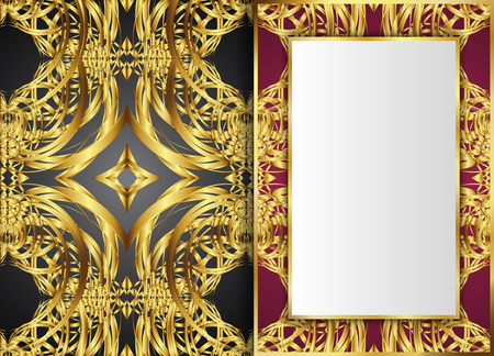 Vintage pattern backgrounds for design.のイラスト素材