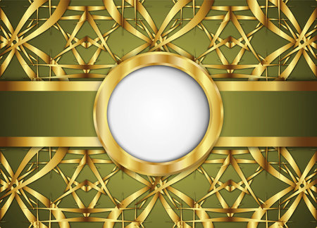 Circle label and abstract background. Blank for message or text.のイラスト素材