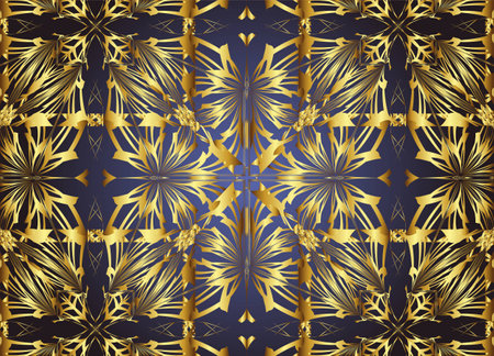 Golden and Dark vintage Background.のイラスト素材