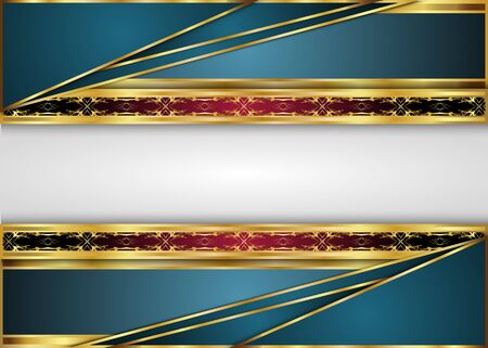 Golden and Dark vintage Background.blank for message or text.のイラスト素材