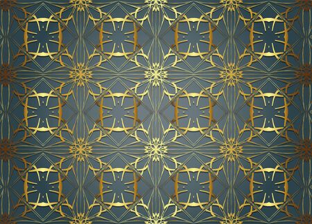 Golden and Dark vintage Background.のイラスト素材