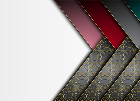 Golden and dark vector background.Blank for message or text.のイラスト素材