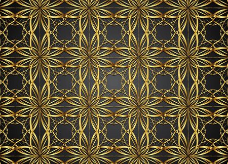 Golden and dark vector background.のイラスト素材