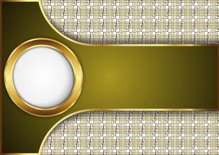 Golden and dark background. Blank for message or text.のイラスト素材