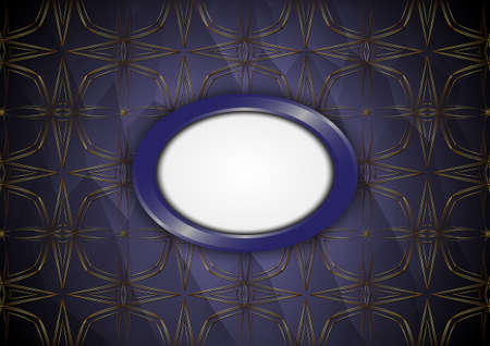 Golden line image on white background For various designs.Blank for message or text.のイラスト素材