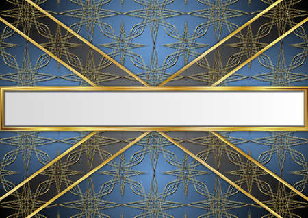 Golden badge on texture image For message For various designs.のイラスト素材