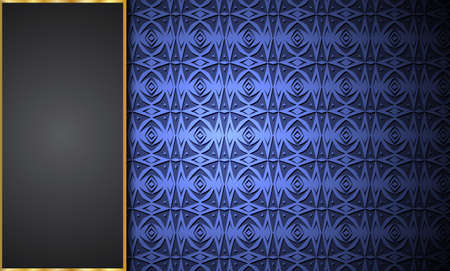 Golden and dark background for various designs.Blank for message or text.のイラスト素材