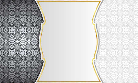 Golden label and dark background for various designs.Blank for message or text.のイラスト素材