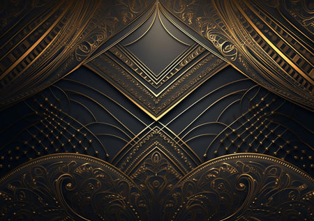 Luxury background with gold ornament. Element for design. Template for designの素材