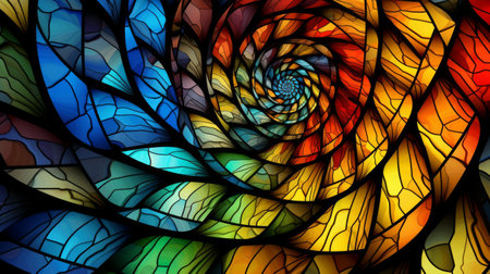 Abstract fractal. Fractal art background for creative design. Decoration for wallpaper, desktop, poster, cover booklet. Print for clothes,  Generative AI.の素材