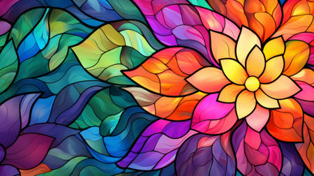 abstract coloring background of the gradient with visual wave and lighting effects. Generative AI.の素材