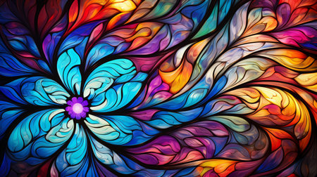 Abstract fractal. Fractal art background for creative design. Decoration for wallpaper, desktop, poster, cover booklet. Print for clothes,  Generative AI.の素材