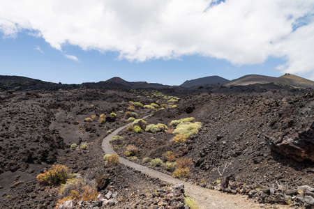 Volcano landscape on the island of La Palma, Canary Islands.の写真素材