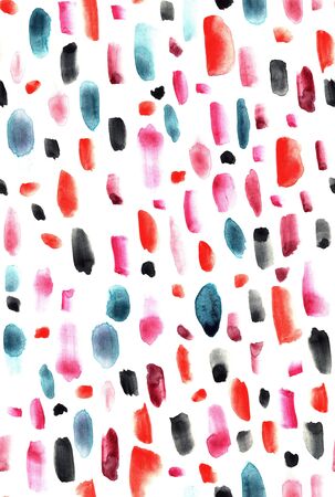Hand Drawn Abstract Watercolor Seamless Pattern of Brushstrokes.の写真素材