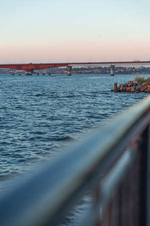 bridge over the river in Nikolaev. High quality photo