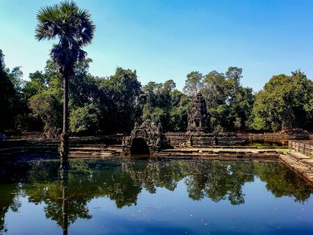 Angkor Wat temple tourism visitの写真素材