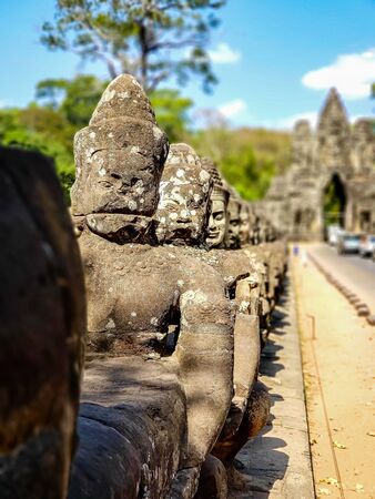 Angkor Wat temple tourism visitの写真素材